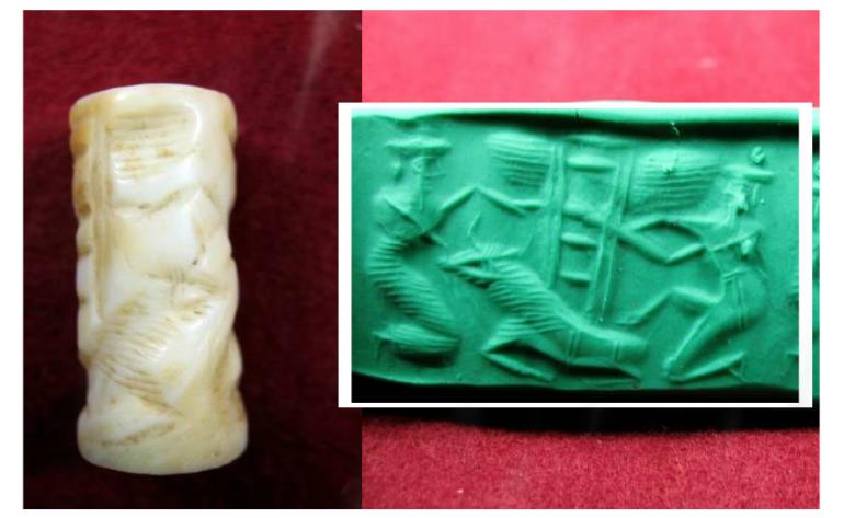 1844. **SOLD**A good Akkadian cylinder seal