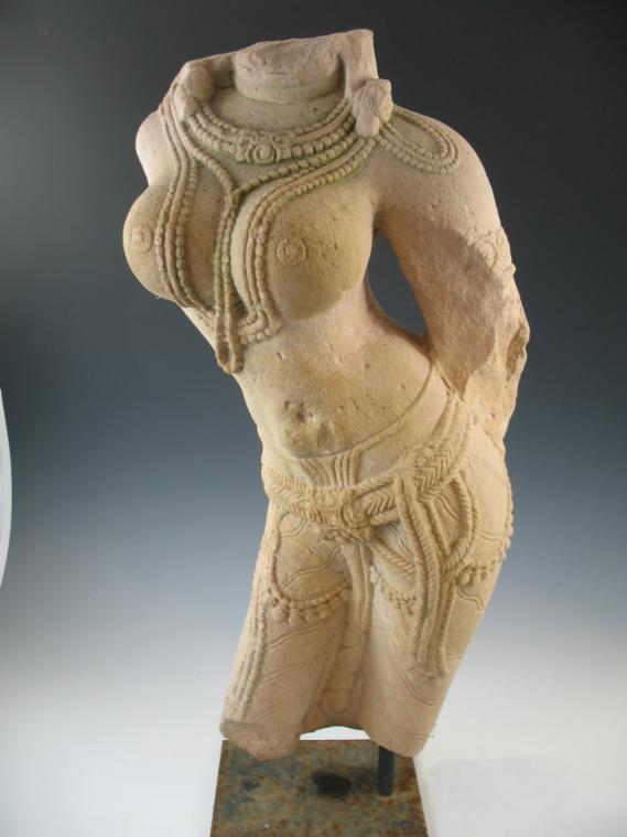 C8.**SOLD**  Lovely and large stone carving of a celestial dancer. FREE SHIPPING !