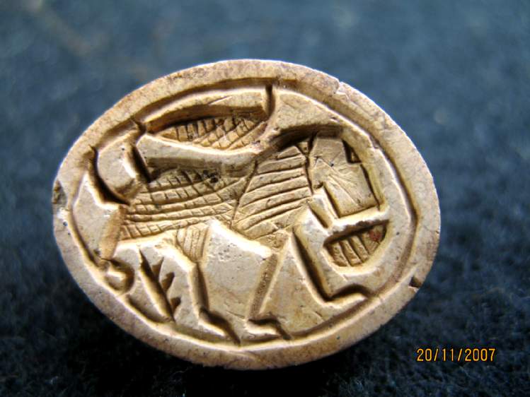 1617b.**SOLD** A very handsome Second Intermediate Period cowroid
