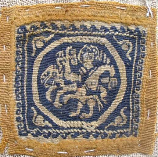 4955. **SOLD** Attractive framed Coptic textile fragment
