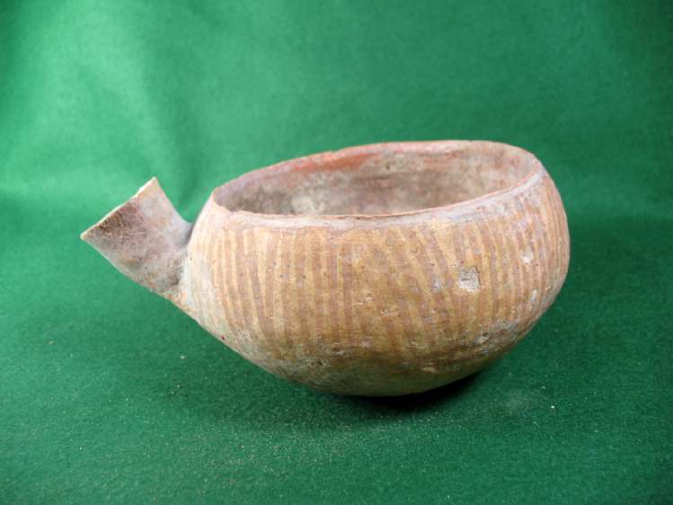 4049. **SOLD** Good Early Bronze Age spouted bowl