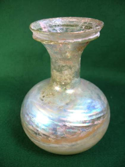 4082. **SOLD** Very attractive large Roman glass bottle