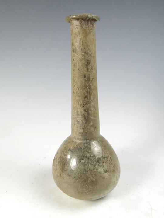 4913. Very elegant Roman glass bottle