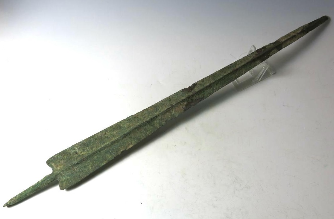 1965. VERY LARGE, imposing  Luristan type javelin blade