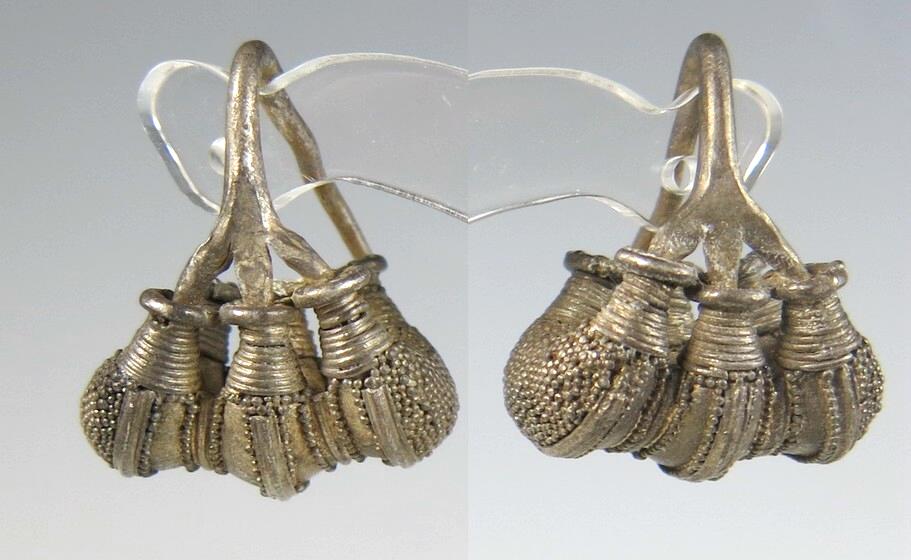  **SOLD**  Early Phoenician silver earrings