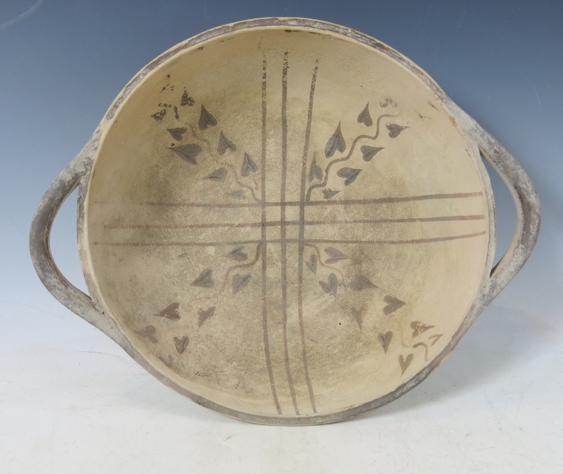 4910.**SOLD**  Large painted Daunian dish