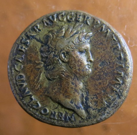 From my own collection. Very fine sestertius of Nero