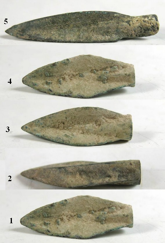 3048. A group of "Luristan" socketed arrowheads