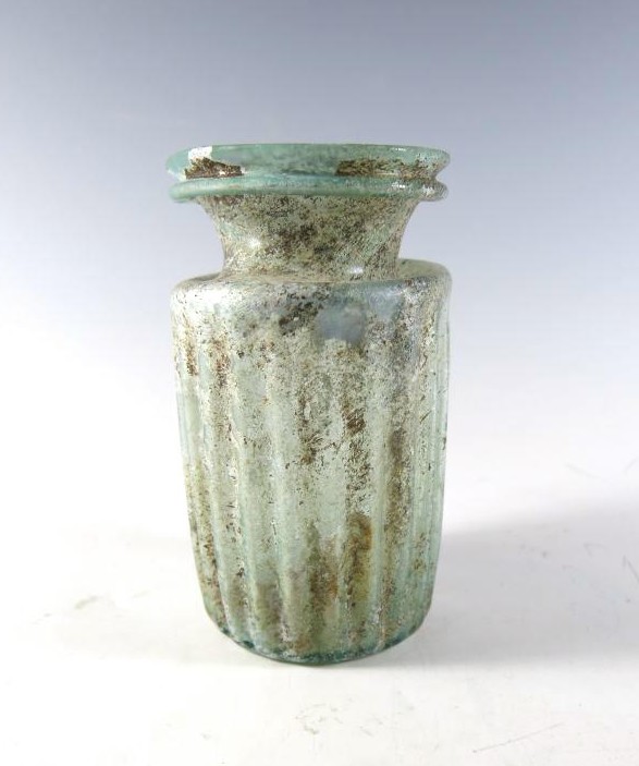5705. Very handsome Roman glass flask