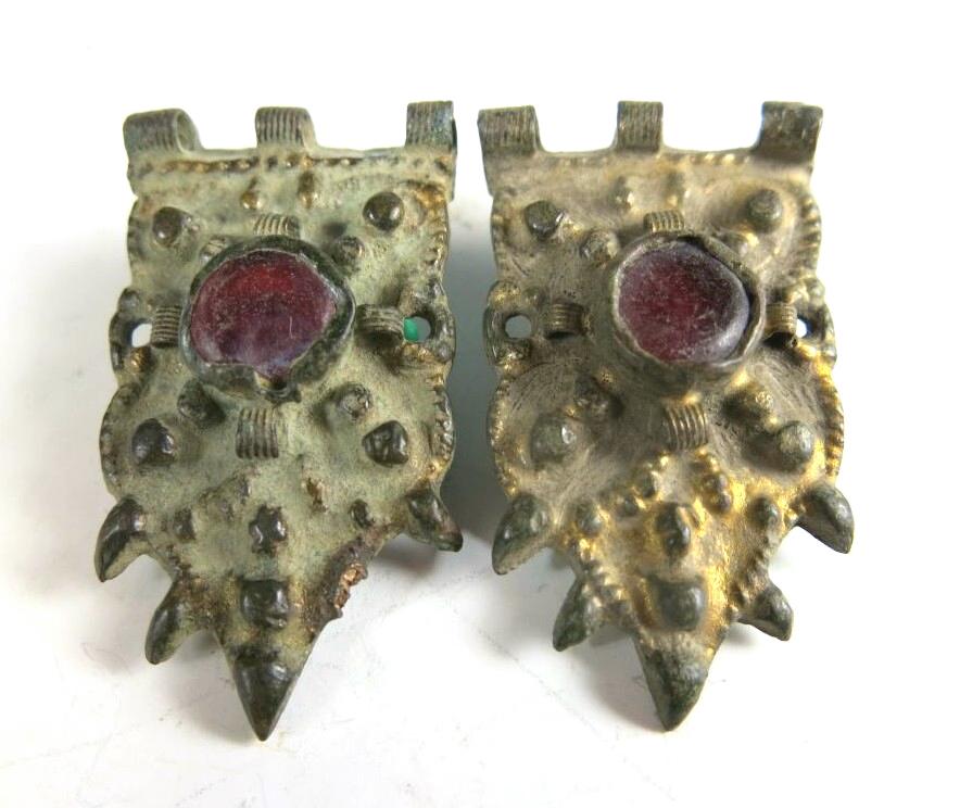 4018. Very attractive Roman Byzantine belt parts with residual gilding