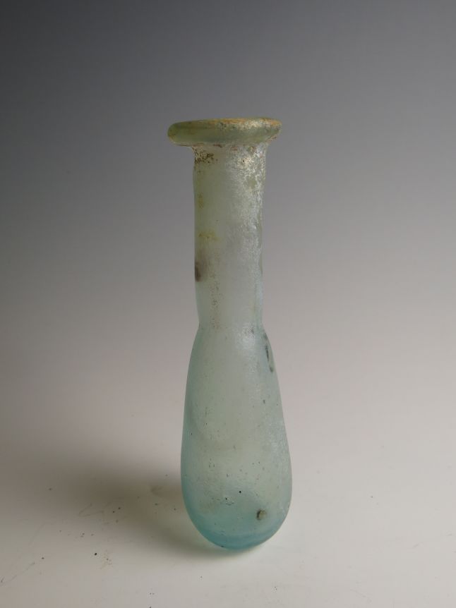 4350. Nice Roman glass unguentarium