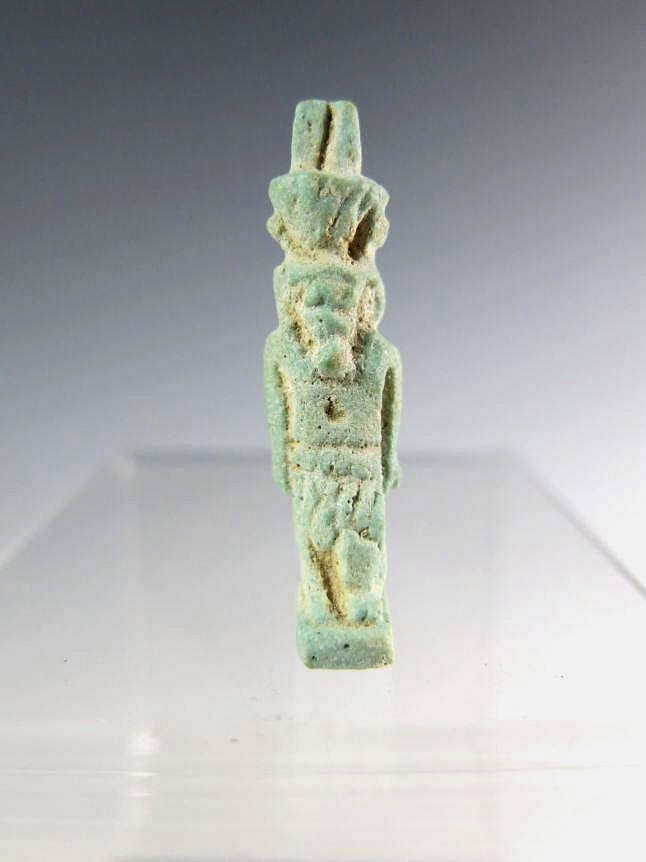 5109.  Quite rare faience amulet of Nefertum