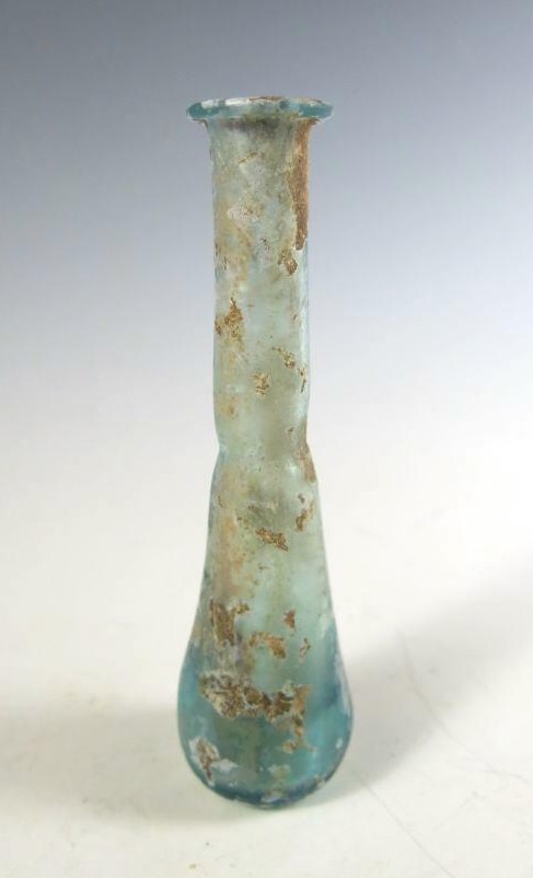 4837.   Roman glass bottle- nice iridescense