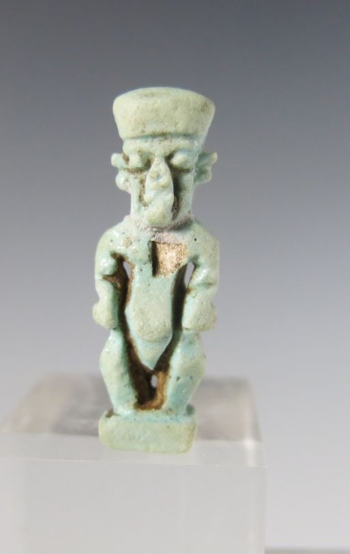 4166. Faience amulet of Ptaikos