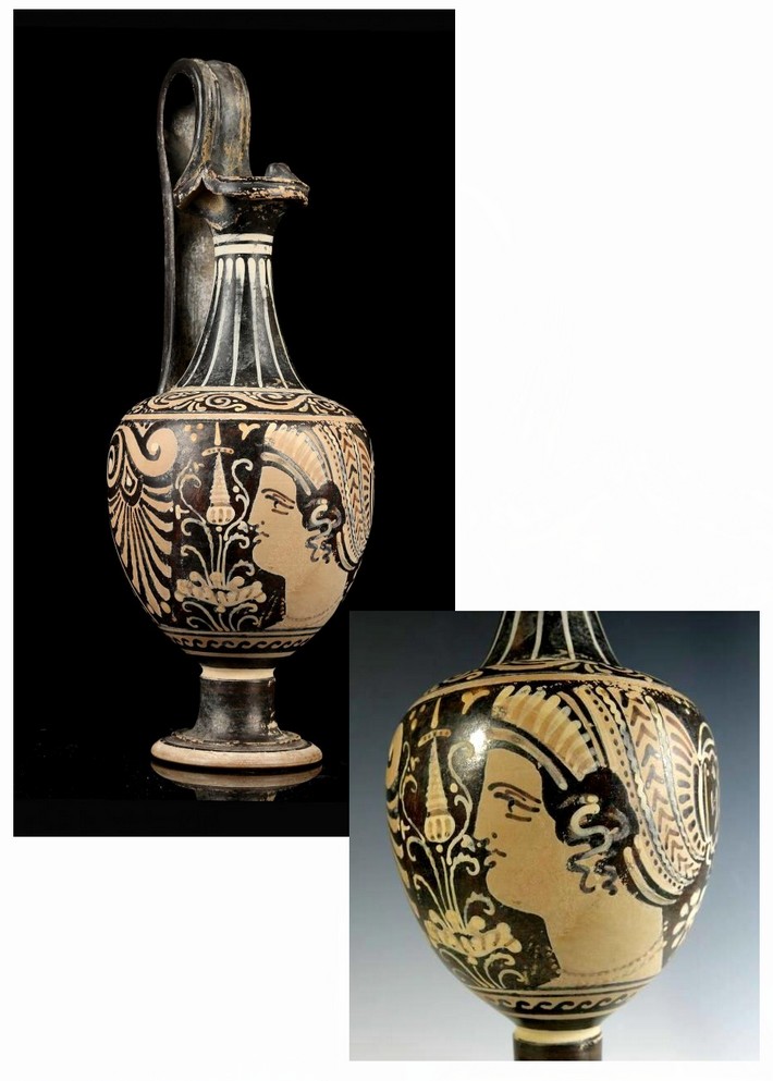 5923.  **SOLD** Wonderfully elegant Apulian oinochoe 