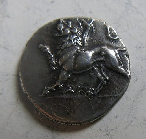 SIKYONIA, Sikyon. Silver triobol - exceptionally fine.