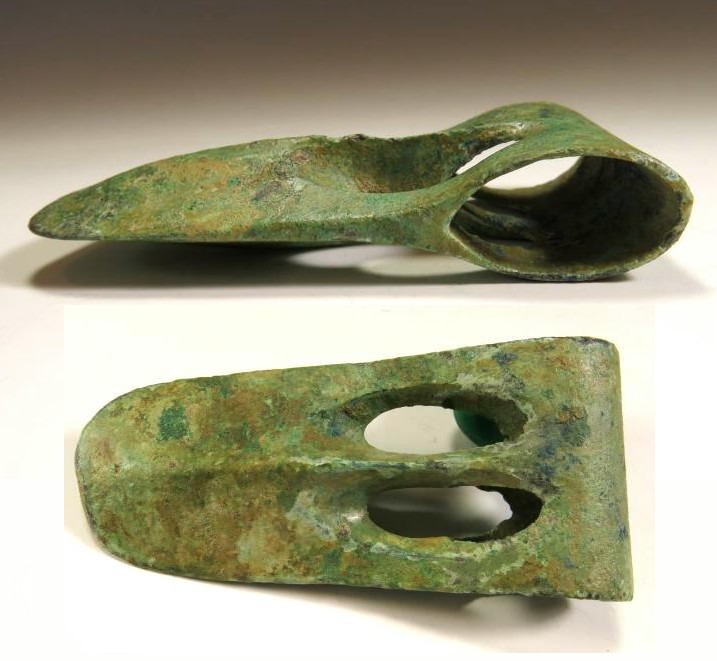 5875. **SOLD** Very nice Middle Bronze Age Canaanite 'Duck Bill' axe head