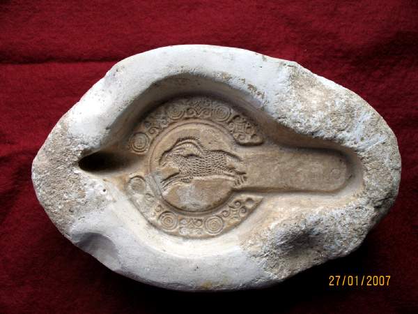 1129. **SOLD**Extremely fine Roman lamp mould