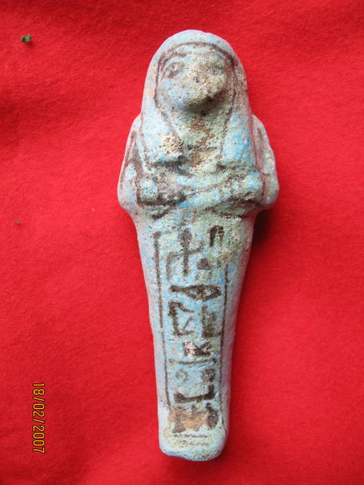 1146. **SOLD**Extremely handsome named late New Kingdom shabti