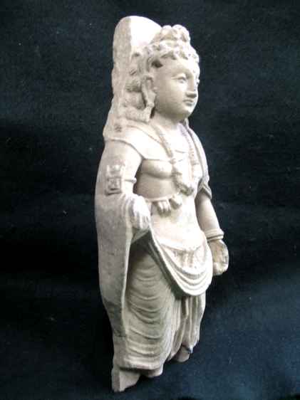 4599.**SOLD**  Beautiful Gandharan Bodhisattva Maitreya.