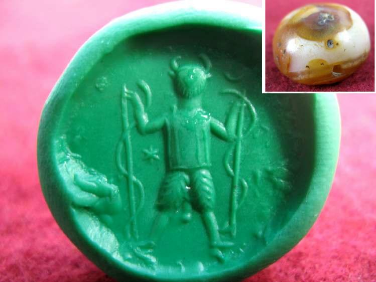 1963. **SOLD**  Very unsual Sasanian stamp seal