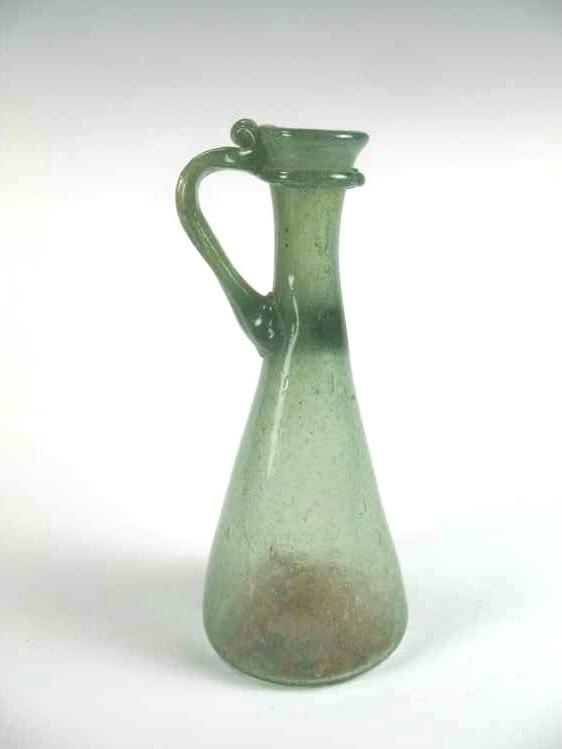 4080.  **SOLD** Rather elegant Roman glass pitcher