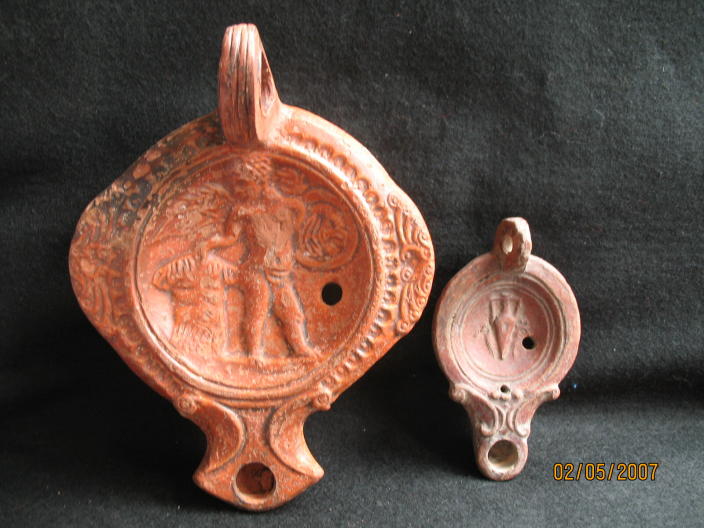 1290.**SOLD** One of the most superb Roman lamps I've ever seen
