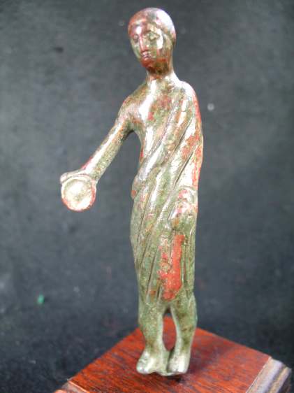 3014.**SOLD** Graceful Etruscan bronze votive