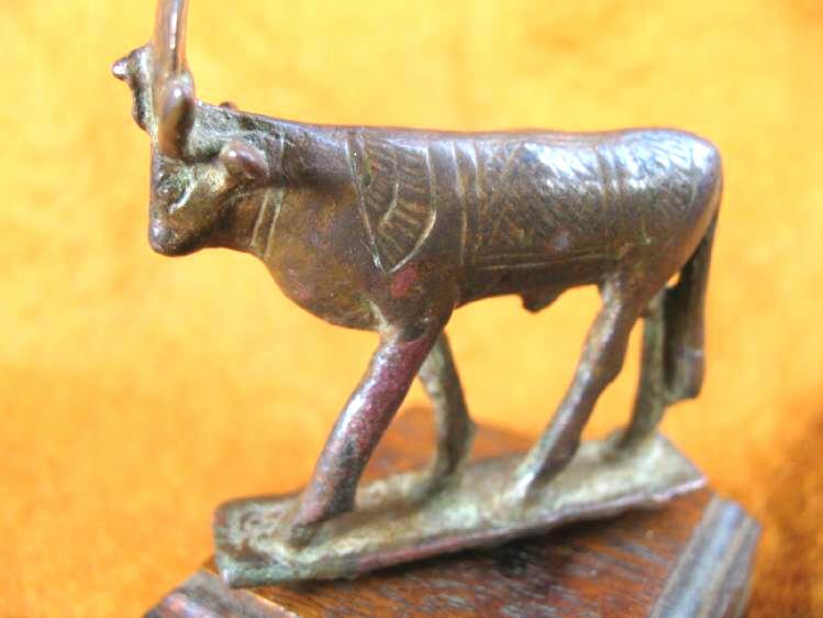 1778.**SOLD** Lovely Egyptian bronze APIS BULL