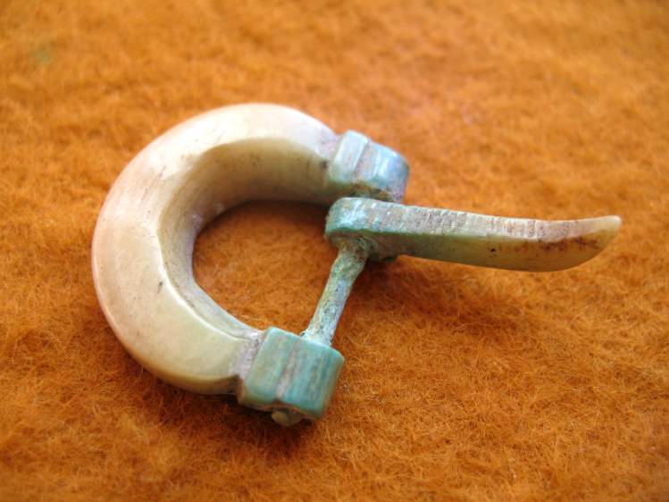 1768. Unusual: Roman bone buckle.