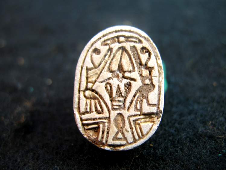 **SOLD** Very attractive and unusual Canaanite scarab