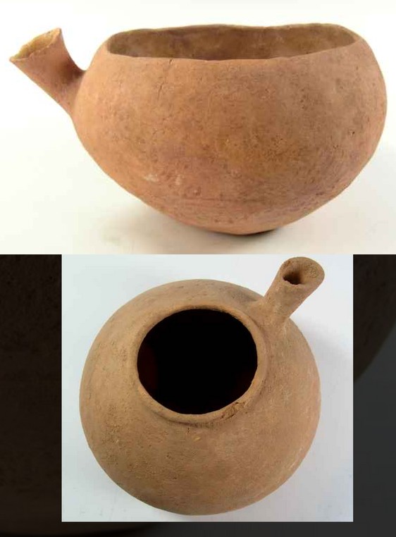 4751. Early Bronze Age spouted  bowl.