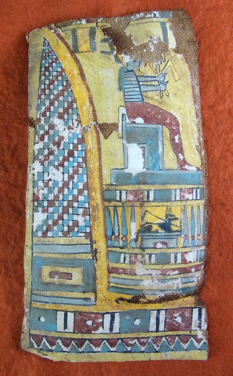 5698.  **SOLD**  A fairly large colourful catonnage fragment