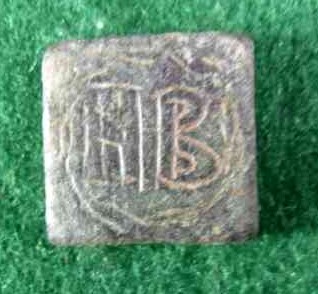 5450. A bronze 2 numismata Byzantine weight.
