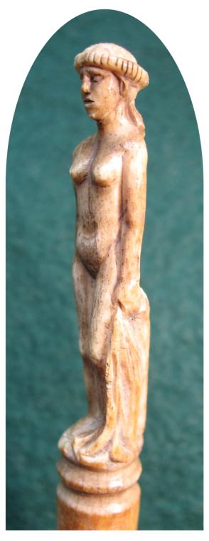 628. **SOLD** Exceptionally fine carved Roman bone pin
