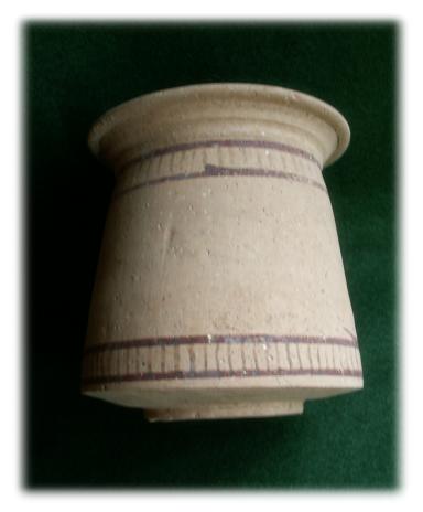 286. **SOLD** SUPERB  Middle Bronze Age Chocolate on White Ware