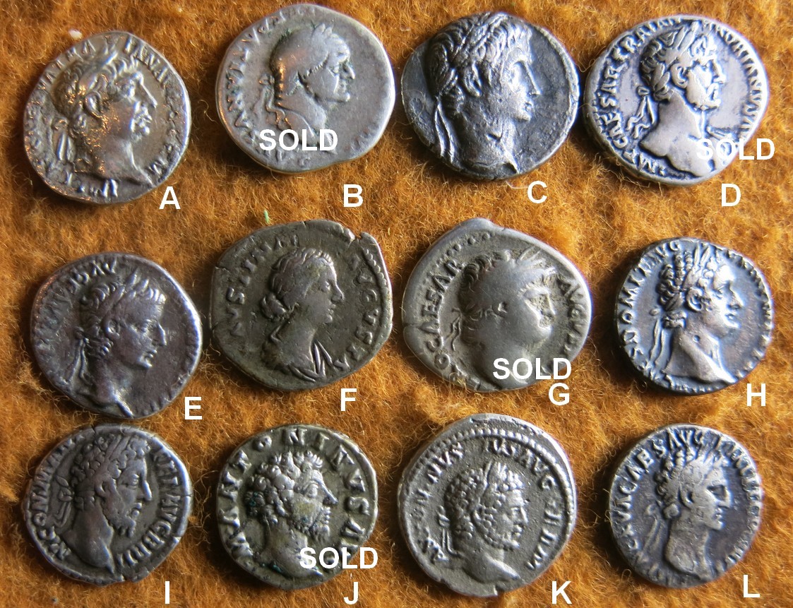 From my own collection: Roman Imperial denarii.