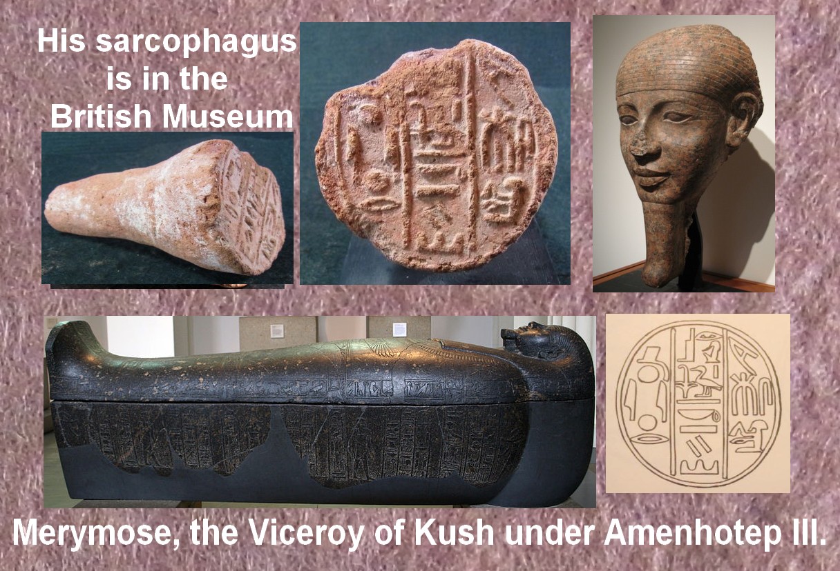 5694.**SOLD**  Funerary cone for The Viceroy of Kush Merymose Merymose 