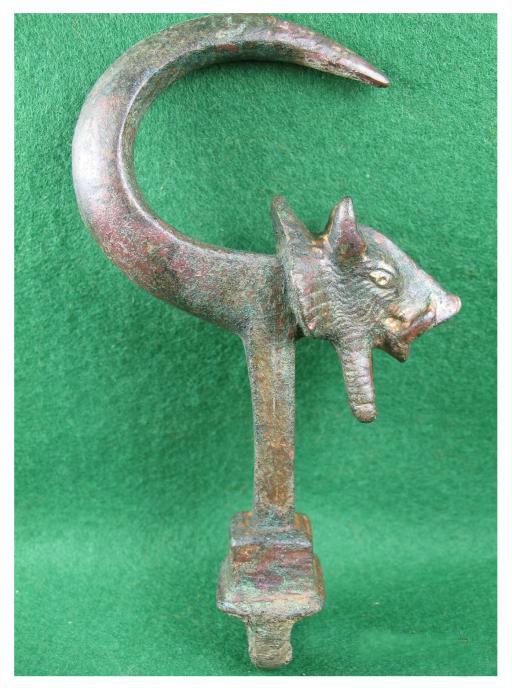 1308. **SOLD** Fabulous and very RARE Romano-Celtic chariot fitting.