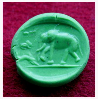965a. **SOLD** A very rare motif for Roman intaglios