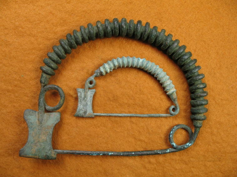 1409. **SOLD** An ENORMOUS Greek fibula