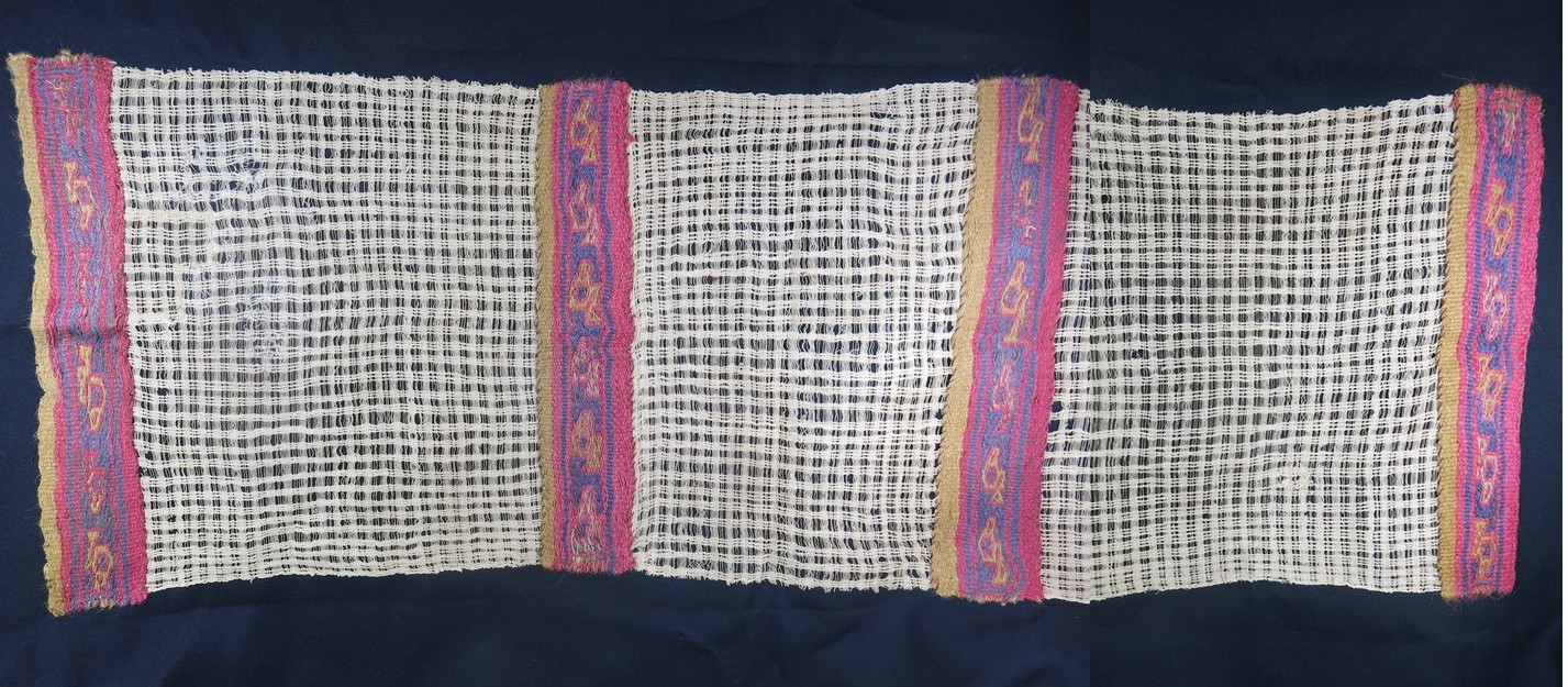 123. Very fine textile from the Nazca culture  circa 200 AD.