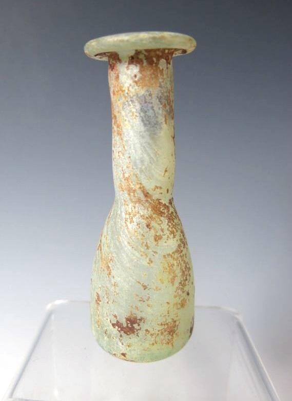 2099. Nice Roman glass bottle.