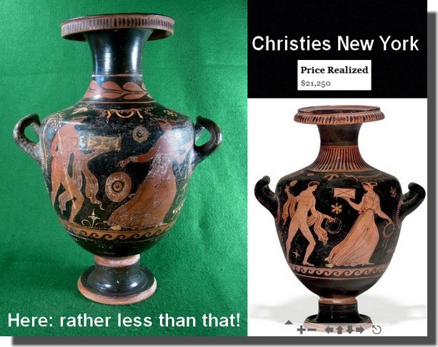 4976. **SOLD**  Red Figure Hydria by the Darius Underworld Circle