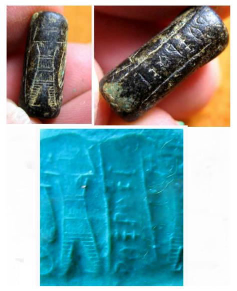 4569. **SOLD** Very RARE Hykso cylinder seal