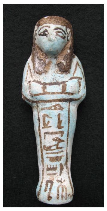 1162. **SOLD** A very interesting named New Kingdom shabti: famous person or not?