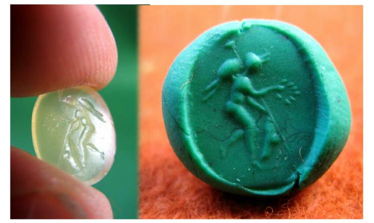 1841.**SOLD**  Beautiful Roman intaglio