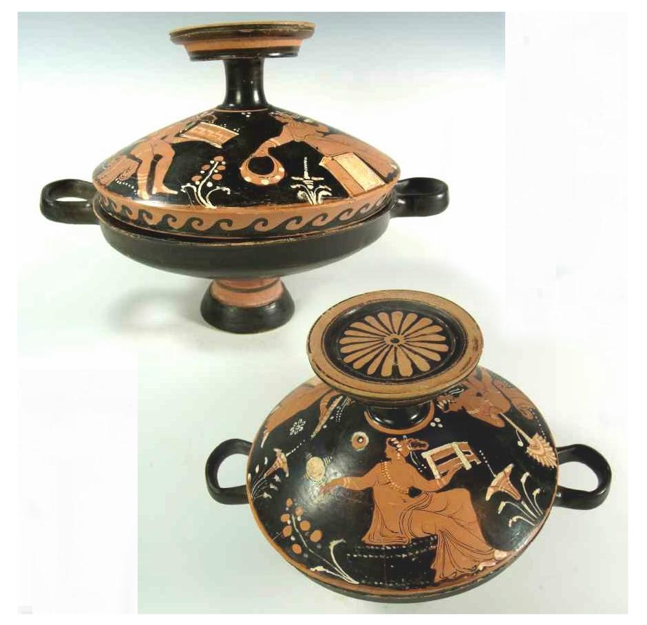 4892.  **SOLD** Large and very well painted  Lekanis