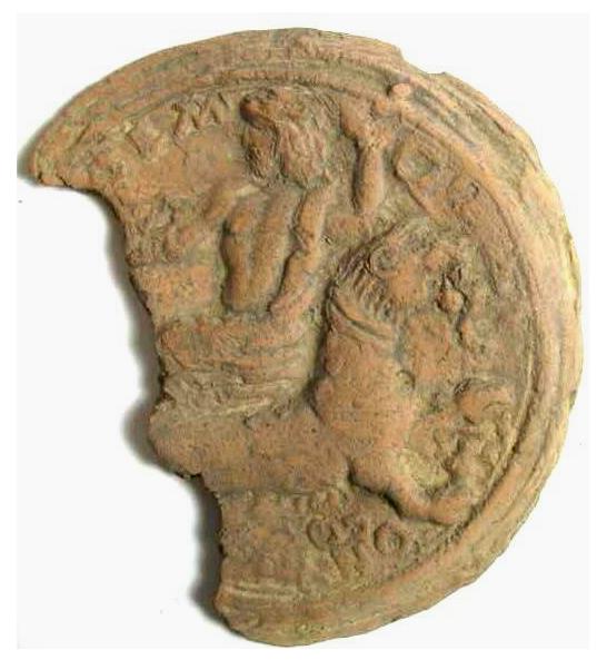 4616. **SOLD**  Very interesting Roman terracotta plaque