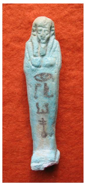 666. **SOLD** Unusual and rare painted named Late Period ushabti 